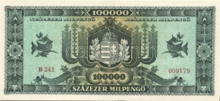 1946. 100000MP(3x) kevés ugrású sorszámokkal T:I