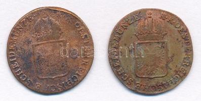 1816B 1/4kr Cu + 1816S 1/4kr Cu T:2-