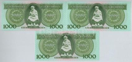 1996. 1000Ft "E" (7x) sorszámkövetők T:I,I-
Adamo F48