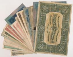1912-1923. 20db-os vegyes magyar korona bankjegy tétel T:III-IV