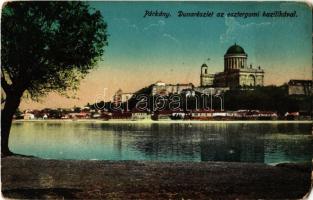 1915 Párkány, Stúrovo; Duna, esztergomi Bazilika / Danube, Basilica (EM)