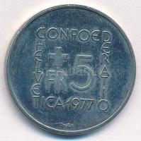 Svájc 1977. 5Fr Cu-Ni "Johann Pestalozzi halálának 150. évfordulója" T:1- 
Switzerland 19...