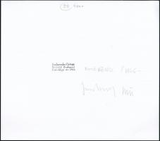 1983 Jankovszky György (1946- ): New York, World Trade Center, 10/2, feliratozva, aláírt, pecséttel ...