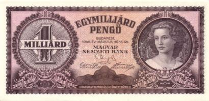 1946. 1000.000.000P (3x) kevés ugrású sorszámokkal T:I