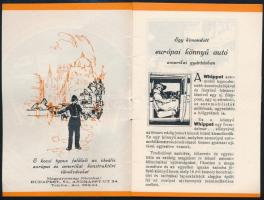 cca 1920 Whippet képes autós prospektus