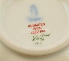 Augarten Wien kis váza, kézzel festett, jelzett, hibátlan, m:7 cm