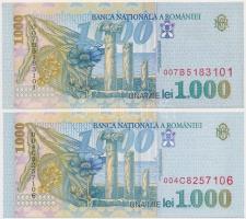 Románia 1998. 1000L (2x) T:I
Romania 1998. 1000 Lei (2x) C:UNC
Krause 106