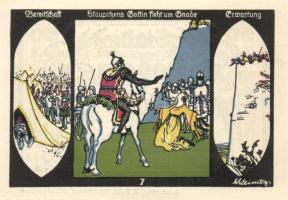 Német Birodalom/Weimari Köztársaság Döbeln 1921. 50Pf(8x) 8klf teljes sor T:I