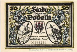 Német Birodalom/Weimari Köztársaság Döbeln 1921. 50Pf(8x) 8klf teljes sor T:I