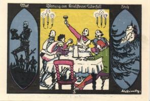 Német Birodalom/Weimari Köztársaság Döbeln 1921. 50Pf(8x) 8klf teljes sor T:I