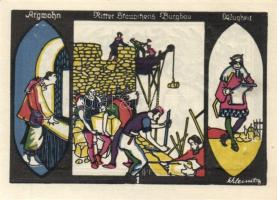 Német Birodalom/Weimari Köztársaság Döbeln 1921. 50Pf(8x) 8klf teljes sor T:I