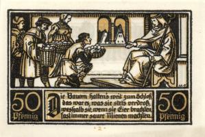 Német Birodalom/Weimari Köztársaság/ Dirtfurt 1921. 50Pf(6x) 6klf teljes sor T:I