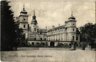 Cseklész, Ceklís, Bernolákovo; Gróf Eszterházy Károly kastély / castle (ázott / wet damage)