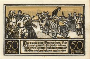 Német Birodalom/Weimari Köztársaság/ Dirtfurt 1921. 50Pf(6x) 6klf teljes sor T:I