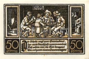 Német Birodalom/Weimari Köztársaság/ Dirtfurt 1921. 50Pf(6x) 6klf teljes sor T:I