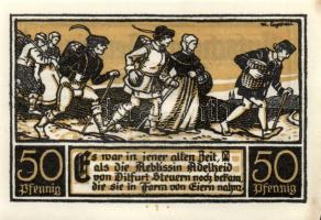 Német Birodalom/Weimari Köztársaság/ Dirtfurt 1921. 50Pf(6x) 6klf teljes sor T:I