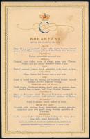 cca 1930 Cosulich Line luxushajóinak prospektusa + 4 db étlap