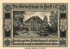 Német Birodalom/Weimari Köztársaság/ Forst 1921. 10Pf, 20Pf, 25Pf, 50Pf 4klf teljes sor T:I