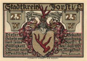 Német Birodalom/Weimari Köztársaság/ Forst 1921. 10Pf, 20Pf, 25Pf, 50Pf 4klf teljes sor T:I