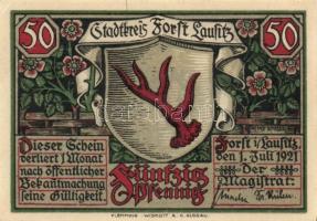 Német Birodalom/Weimari Köztársaság/ Forst 1921. 10Pf, 20Pf, 25Pf, 50Pf 4klf teljes sor T:I