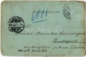 1900 Körmöcbánya, Kremnitz, Kremnica; látkép. Kiadja Rob. Kniep, Edgar Schmidt / general view (EM)