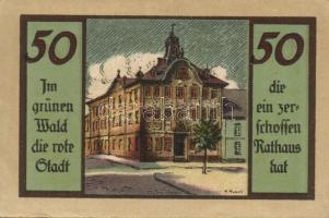 Német Birodalom/Weimari Köztársaság/Shul 1922. 50Pf(4x) 4klf teljes sor T:I