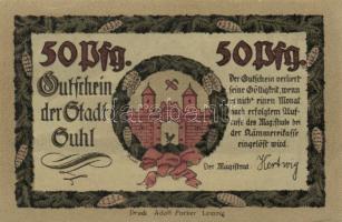 Német Birodalom/Weimari Köztársaság/Shul 1922. 50Pf(4x) 4klf teljes sor T:I