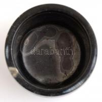 Achát írószertartó, apró lepattanásokkal, d:10 cm, m:8 cm