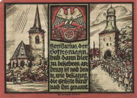 Német Birodalom/Weimari Köztársaság/ Sömmerda 1921. 25Pf(2x), 50Pf(2x), 1M(2x) 6klf teljes sor T:I