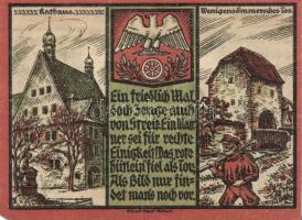 Német Birodalom/Weimari Köztársaság/ Sömmerda 1921. 25Pf(2x), 50Pf(2x), 1M(2x) 6klf teljes sor T:I