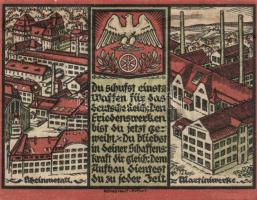 Német Birodalom/Weimari Köztársaság/ Sömmerda 1921. 25Pf(2x), 50Pf(2x), 1M(2x) 6klf teljes sor T:I