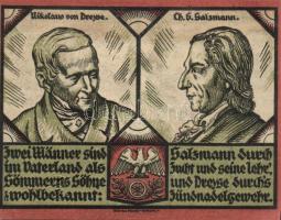 Német Birodalom/Weimari Köztársaság/ Sömmerda 1921. 25Pf(2x), 50Pf(2x), 1M(2x) 6klf teljes sor T:I