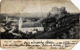 1899 Beckó, Beczkó, Beckov; Stibor vára (Beckó vára) a Vágvölgyben. A. Bernas kiadása / Beckovsky Hrad, Povazie / castle ruins in the Váh valley (b)