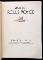 1934 The Rolls-Royce, exkluzív katalógus képekkel
