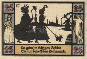 Német Birodalom/Weimari Köztársaság/ Apolda 1921. 25Pf(6x) 6klf teljes sor T:I