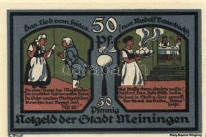 Német Birodalom/Weimari Köztársaság/ Meiningen 1921. 50Pf(4x) 4klf teljes sor T:I