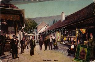 Ada Kaleh, Bazár sor törökökkel / bazaar shop with Turkish men (Rb)