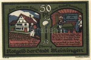 Német Birodalom/Weimari Köztársaság/ Meiningen 1921. 50Pf(4x) 4klf teljes sor T:I