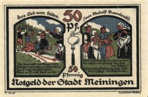 Német Birodalom/Weimari Köztársaság/ Meiningen 1921. 50Pf(4x) 4klf teljes sor T:I