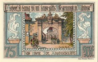 Német Birodalom/Weimari Köztársaság/ Meiningen 1921. 75Pf(4x) 4klf teljes sor T:I