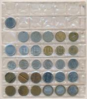 Vegyes 30db-os külföldi zseton és bárca tétel T:vegyes