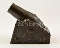 1914/1915 K. u. k. Motorbatterie 30,25 cm ágyú kerámia modellje, 17×16×12 cm