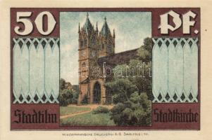 Német Birodalom/Weimari Köztársaság/ Stadtilm 1921. 5Pf, 10Pf, 50Pf(5x), 7klf teljes sor T:I