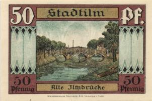 Német Birodalom/Weimari Köztársaság/ Stadtilm 1921. 5Pf, 10Pf, 50Pf(5x), 7klf teljes sor T:I