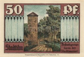 Német Birodalom/Weimari Köztársaság/ Stadtilm 1921. 5Pf, 10Pf, 50Pf(5x), 7klf teljes sor T:I