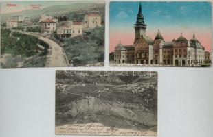 33 db RÉGI történelmi magyar városképes lap / 33 pre-1945 town-view postcards from the Kingdom of Hu...