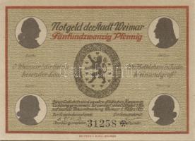 Német Birodalom/Weimari Köztársaság/ Weimar 1921. 25Pf(6x), 6klf teljes sor T:I