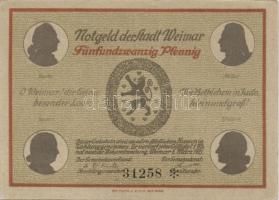 Német Birodalom/Weimari Köztársaság/ Weimar 1921. 25Pf(6x), 6klf teljes sor T:I