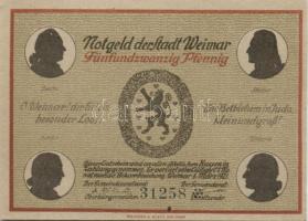 Német Birodalom/Weimari Köztársaság/ Weimar 1921. 25Pf(6x), 6klf teljes sor T:I