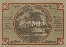 Német Birodalom/Weimari Köztársaság/ Weimar 1921. 25Pf(6x), 6klf teljes sor T:I